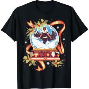 imageMarvel Storm and the XMen Christmas Holiday Snow Globe TShirtBlack
