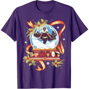 imageMarvel Storm and the XMen Christmas Holiday Snow Globe TShirtPurple