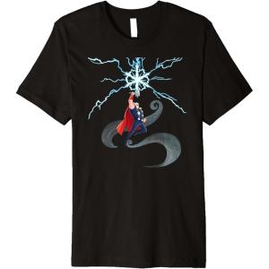 imageMarvel Thor Winter Snowflake Holiday Premium TShirt