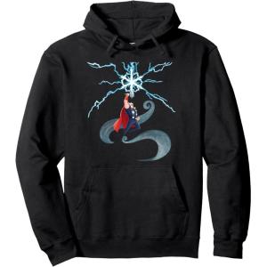 imageMarvel Thor Winter Snowflake Holiday Pullover HoodieBlack