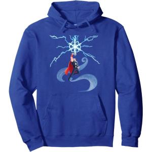 imageMarvel Thor Winter Snowflake Holiday Pullover HoodieRoyal Blue