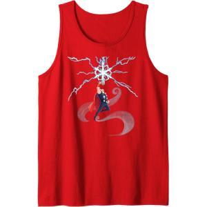 imageMarvel Thor Winter Snowflake Holiday Tank TopRed