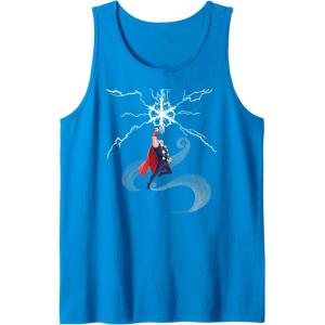 imageMarvel Thor Winter Snowflake Holiday Tank TopSapphire Blue