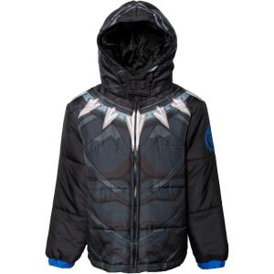 imageMarvel Zip Up Cosplay Puffer Jacket Toddler to Big Kid Sizes 2T  1416Gray