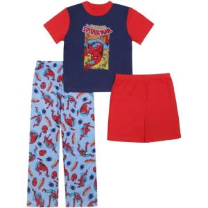 imageMarvel boys 3piece Loosefit Pajama Set Soft ampamp Cute for KidsMajor Heroes 3