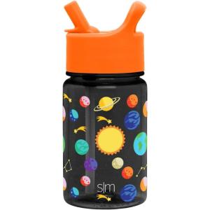 imageSimple Modern Kids Tritan Plastic Summit Water Bottle  Marvel Spiderman 12 oz BPAFree Cup with Covered Leak Proof Straw Lid for Girls Toddlers  Spider GwenSolar System