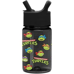 imageSimple Modern Kids Tritan Plastic Summit Water Bottle  Marvel Spiderman 12 oz BPAFree Cup with Covered Leak Proof Straw Lid for Girls Toddlers  Spider GwenTMNT Turtles Unite