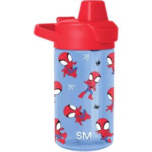 imageSimple Modern Kids Tritan Plastic Summit Water Bottle  Marvel Spiderman 12 oz BPAFree Cup with Covered Leak Proof Straw Lid for Girls Toddlers  Spider GwenMarvel Spidey Webs