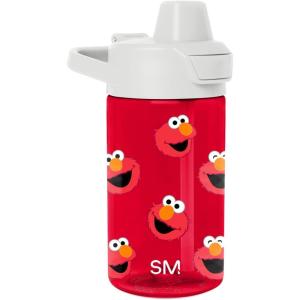 imageSimple Modern Kids Tritan Plastic Summit Water Bottle  Marvel Spiderman 12 oz BPAFree Cup with Covered Leak Proof Straw Lid for Girls Toddlers  Spider GwenSesame Street Elmo Says