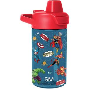 imageSimple Modern Kids Tritan Plastic Summit Water Bottle  Marvel Spiderman 12 oz BPAFree Cup with Covered Leak Proof Straw Lid for Girls Toddlers  Spider GwenMarvel Avengers Prepare for Battle