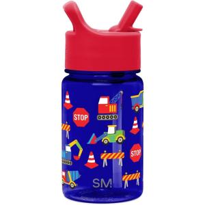 imageSimple Modern Kids Tritan Plastic Summit Water Bottle  Marvel Spiderman 12 oz BPAFree Cup with Covered Leak Proof Straw Lid for Girls Toddlers  Spider GwenUnder Construction