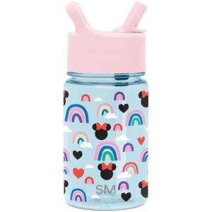imageSimple Modern Kids Tritan Plastic Summit Water Bottle  Marvel Spiderman 12 oz BPAFree Cup with Covered Leak Proof Straw Lid for Girls Toddlers  Spider GwenDisney Minnie Mouse Rainbow