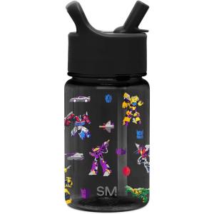 imageSimple Modern Kids Tritan Plastic Summit Water Bottle  Marvel Spiderman 12 oz BPAFree Cup with Covered Leak Proof Straw Lid for Girls Toddlers  Spider GwenTransformers Block Nation