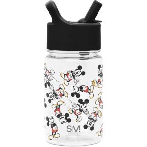 imageSimple Modern Kids Tritan Plastic Summit Water Bottle  Marvel Spiderman 12 oz BPAFree Cup with Covered Leak Proof Straw Lid for Girls Toddlers  Spider GwenDisney Mickey Mouse Retro
