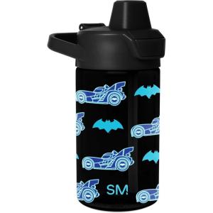 imageSimple Modern Kids Tritan Plastic Summit Water Bottle  Marvel Spiderman 12 oz BPAFree Cup with Covered Leak Proof Straw Lid for Girls Toddlers  Spider GwenDC Batwheels