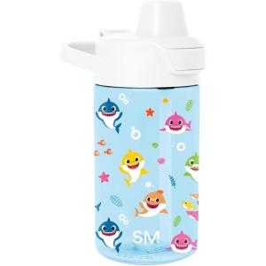 imageSimple Modern Kids Tritan Plastic Summit Water Bottle  Marvel Spiderman 12 oz BPAFree Cup with Covered Leak Proof Straw Lid for Girls Toddlers  Spider GwenBaby Shark Friends
