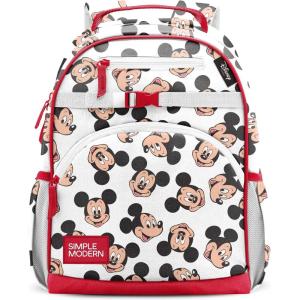 imageSimple Modern Medium Marvel Toddler Backpack for School Girls and Boys  Kindergarten Elementary Kids Backpack  Fletcher Collection  Kids  15quot tall  Spidey KidDisney Mickey Mouse Fun