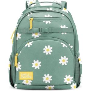 imageSimple Modern Medium Marvel Toddler Backpack for School Girls and Boys  Kindergarten Elementary Kids Backpack  Fletcher Collection  Kids  15quot tall  Spidey KidSage Florals