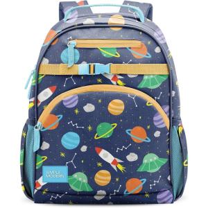 imageSimple Modern Medium Marvel Toddler Backpack for School Girls and Boys  Kindergarten Elementary Kids Backpack  Fletcher Collection  Kids  15quot tall  Spidey KidOuter Space