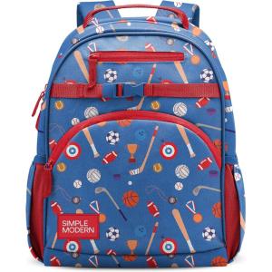 imageSimple Modern Medium Marvel Toddler Backpack for School Girls and Boys  Kindergarten Elementary Kids Backpack  Fletcher Collection  Kids  15quot tall  Spidey KidSports Balls