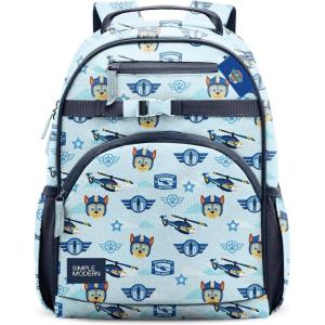 imageSimple Modern Medium Marvel Toddler Backpack for School Girls and Boys  Kindergarten Elementary Kids Backpack  Fletcher Collection  Kids  15quot tall  Spidey KidPaw Patrol Helicopter Chase