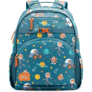 imageSimple Modern Medium Marvel Toddler Backpack for School Girls and Boys  Kindergarten Elementary Kids Backpack  Fletcher Collection  Kids  15quot tall  Spidey KidBlippi Space