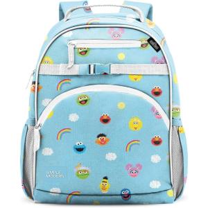 imageSimple Modern Medium Marvel Toddler Backpack for School Girls and Boys  Kindergarten Elementary Kids Backpack  Fletcher Collection  Kids  15quot tall  Spidey KidSesame Street Pals