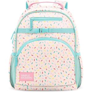 imageSimple Modern Medium Marvel Toddler Backpack for School Girls and Boys  Kindergarten Elementary Kids Backpack  Fletcher Collection  Kids  15quot tall  Spidey KidConfetti