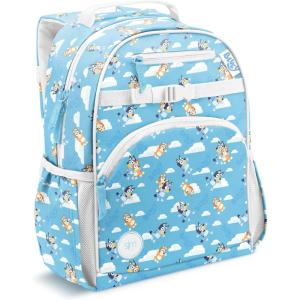 imageSimple Modern Medium Marvel Toddler Backpack for School Girls and Boys  Kindergarten Elementary Kids Backpack  Fletcher Collection  Kids  15quot tall  Spidey KidBluey Sky
