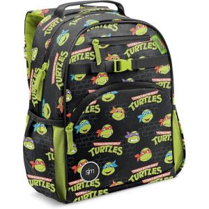 imageSimple Modern Medium Marvel Toddler Backpack for School Girls and Boys  Kindergarten Elementary Kids Backpack  Fletcher Collection  Kids  15quot tall  Spidey KidTmnt Turtles Unite