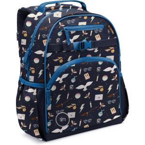 imageSimple Modern Medium Marvel Toddler Backpack for School Girls and Boys  Kindergarten Elementary Kids Backpack  Fletcher Collection  Kids  15quot tall  Spidey KidHarry Potter Magical Mashup
