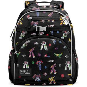 imageSimple Modern Medium Marvel Toddler Backpack for School Girls and Boys  Kindergarten Elementary Kids Backpack  Fletcher Collection  Kids  15quot tall  Spidey KidTransformers Block Nation