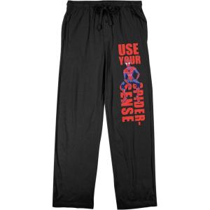 imageSpiderMan Classic Use Your SpiderSense Mens Black Sleep PantsBlack
