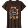 imageMarvel Avengers Christmas Gingerbread Wishing Sweet Holiday TShirtBrown