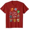 imageMarvel Avengers Christmas Gingerbread Wishing Sweet Holiday TShirtCranberry Red