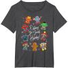 imageMarvel Avengers Christmas Gingerbread Wishing Sweet Holiday TShirtDark Heather Grey