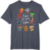 imageMarvel Avengers Christmas Gingerbread Wishing Sweet Holiday TShirtHeather Blue