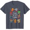 imageMarvel Avengers Christmas Gingerbread Wishing Sweet Holiday TShirtHeather Blue