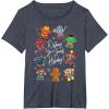 imageMarvel Avengers Christmas Gingerbread Wishing Sweet Holiday TShirtHeather Blue