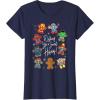 imageMarvel Avengers Christmas Gingerbread Wishing Sweet Holiday TShirtNavy Blue