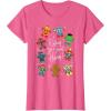 imageMarvel Avengers Christmas Gingerbread Wishing Sweet Holiday TShirtPink Heather