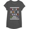 imageMarvel Avengers Christmas Sweater Happy Holidays TShirtAsphalt Grey