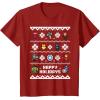 imageMarvel Avengers Christmas Sweater Happy Holidays TShirtCranberry Red