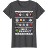 imageMarvel Avengers Christmas Sweater Happy Holidays TShirtDark Heather Grey