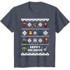 imageMarvel Avengers Christmas Sweater Happy Holidays TShirtHeather Blue