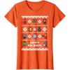 imageMarvel Avengers Christmas Sweater Happy Holidays TShirtOrange