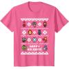imageMarvel Avengers Christmas Sweater Happy Holidays TShirtPink Heather
