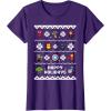 imageMarvel Avengers Christmas Sweater Happy Holidays TShirtPurple