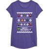 imageMarvel Avengers Christmas Sweater Happy Holidays TShirtPurple Heather