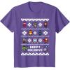 imageMarvel Avengers Christmas Sweater Happy Holidays TShirtPurple Heather